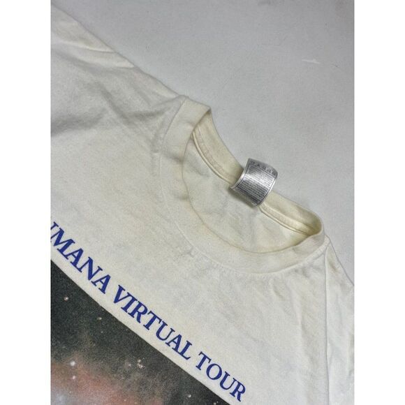 VINTAGE Humana Virtual Tour 2002 Graphic T-shirt Men Large White Short Sleeve - Picture 3 of 7